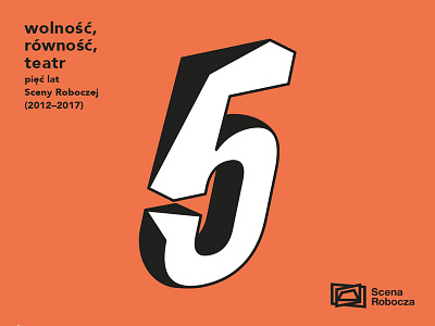 The Progress Scene 5 brand independent logo poland poznan theater typo