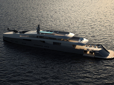 Obsidian 81 obsidian ocean ship sunset yacht