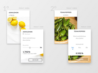 Shopping product card dailyui ecommerce flat food ui