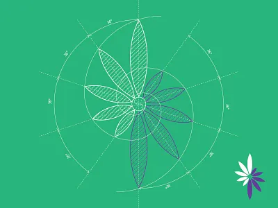 Double golden spiral design abstract design golden spiral leaf logo minimalistic simple symbol