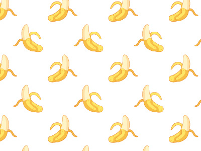 Banana Pattern adobe illustrator banana flat design food fruit illustration pattern seamless surface pattern vector