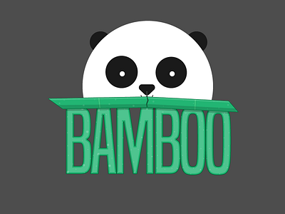 Bamboo - Panda Theme Logo comet logo daily logo dailylogochallenge logo art logo challenge logo design rocketship logo