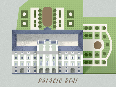 Royal Palace, Madrid. heritage illustration madrid palace royal spain