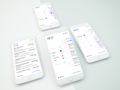 App - My Personal Assitant (Concept) #1 app concept design mail minimalist mobile personal assistant to do list ui ux white