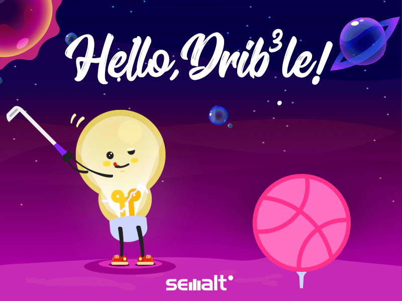 Hello Dribbble! debut hello dribbble ideas illustration interaction semalt space uiux web design