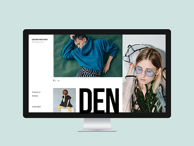 Photographer's portfolio clean design fashion homepage landing minimalistic photographer portfolio ui ux web design