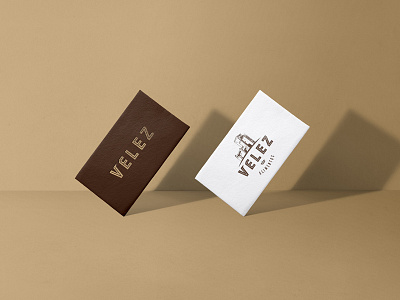 Velez brand identity branding business card design food food branding graphic design identity design stationery