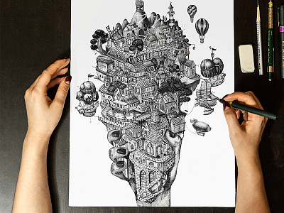 Faber Castell City drawing ink