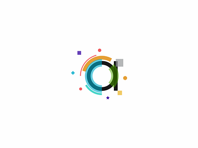 art + motion art branding colorful colors geometry icon logo motion movement