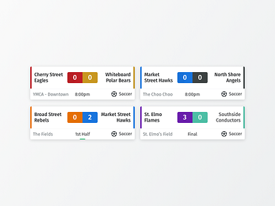 Game Feed Item - 01 component game pattern react native score sketch sports