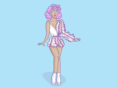 Aja aja drag illustration queen rpdr woman