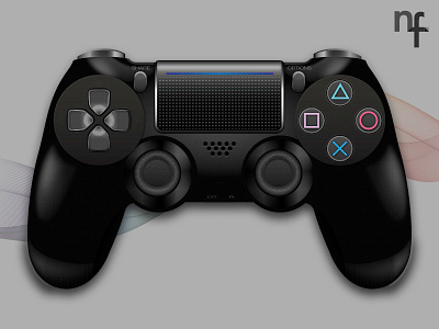 PS Controller graphic art illustrator playstation controller