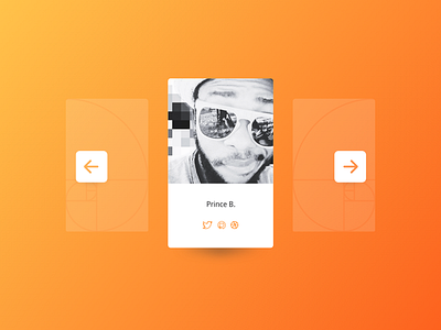 user profile cards cards design golden ratio interface ui ux web