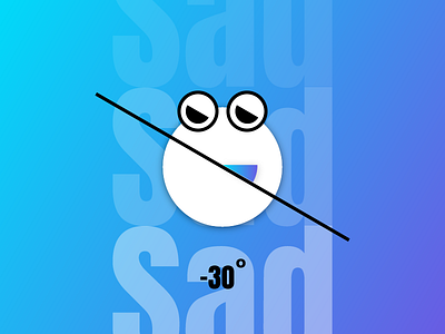 SAD (It's all about the angle) 30 angle blue gradient sad sahpes