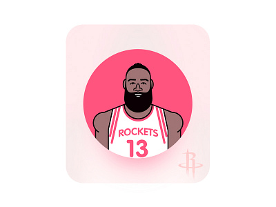 James Harden harden illustration james nba star ui vector web