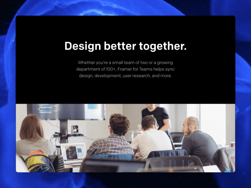 Framer for Teams collaboration design framer teams training