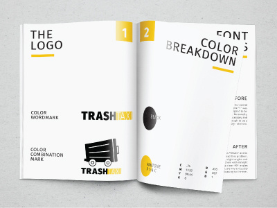 Trash Taxi Standards Manual standardsmanual stationery stationerydesign