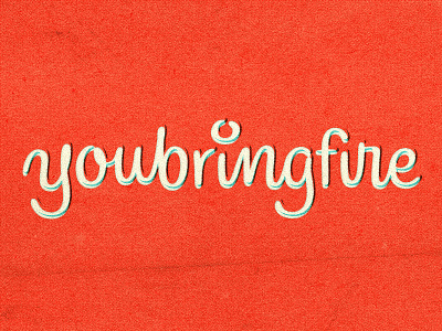 youbringfire_03 design identity illustration lettering logotype type typography wordmark