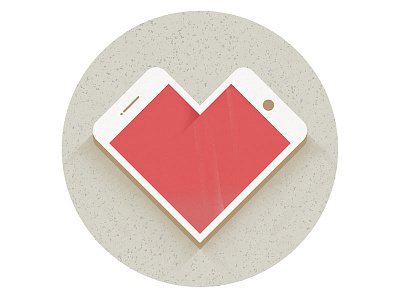 I love my smartphone graphic design heart illustration illustrator love mobile sketch smartphone