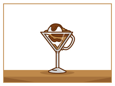 Mug of the Month - Feb. affogato chocolate coffee february ice cream illustration martini mocha mug mug of the month nashville valentines