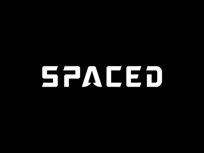 #SPACEDchallege logo progress bw challenge futuristic logo space spaced