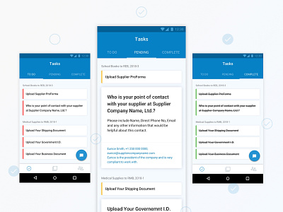 Task List list material mobile tab task to do ui ux