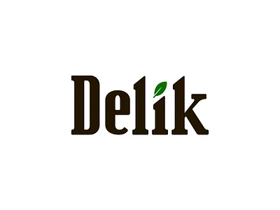 Delik logo branding font food healthy lettering logo type