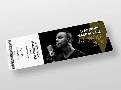 Ticket Design - Leadership Masterclass ticket ticket design