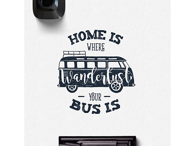 Wanderlust adventure badge design double exposure grunge logo typography vintage wanderlust