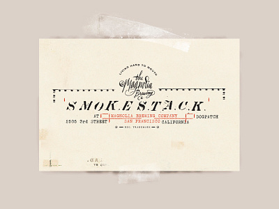 Smokestack Logo - Magnolia Brewing Company ascii barbeque beer brand branding brewery california identity logo nothing something nothingsomething smokestack