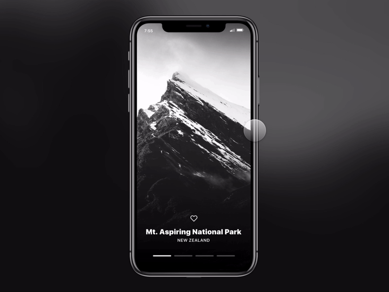 Swipe animation card framer heart like new zealand swipe