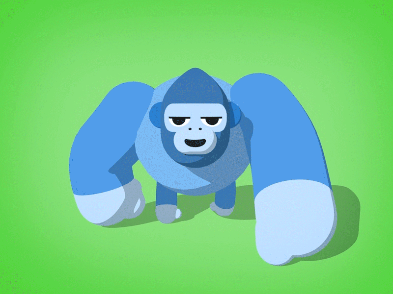 Rubberhose Gorilla 3d c4d fun learning rigging rubberhose tutorial