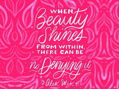 Alek Wek alek wek beauty calligraphy handlettering handwritting lettering model script shine type typography