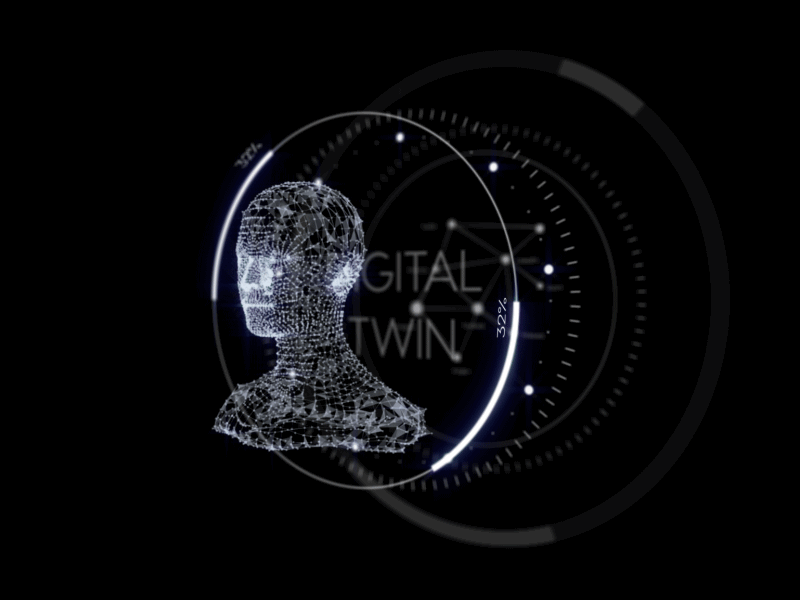 Digital Twin Animation after effects data management system motion design ui design