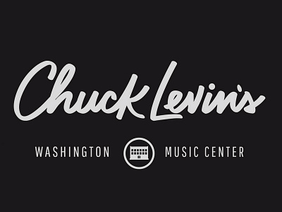 Chuck Levin's Lettering hand lettering logo music