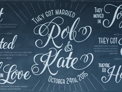 Wedding Chalk chalk hand lettering wedding