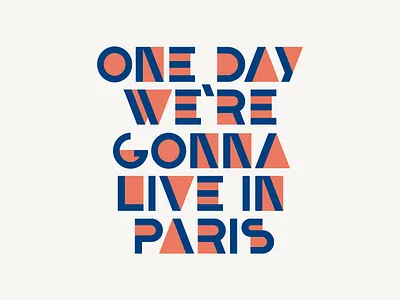 One day bifur font france geometric paris typography