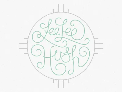 LeeLee Hush Wedding lettering newmexico wedding