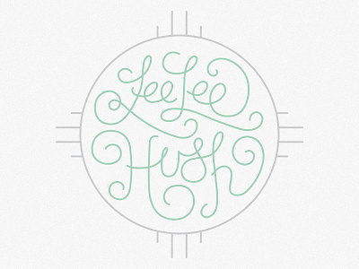 LeeLee Hush Wedding lettering newmexico wedding