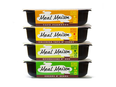 Meal Maison (Side View) brand design cpg food packaging design graphic design logo design packaging design