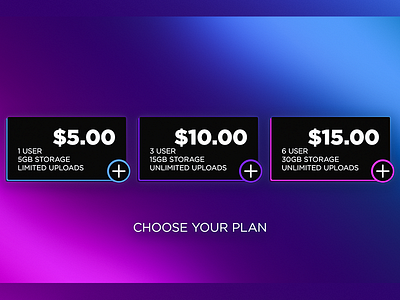 DailyUI 030 Pricing 030 dailyui gradient price pricing table ui ux