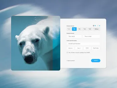 DailyUi #032: "Crowdfunding Campaign" part 2 032 animal bears campaign charity concept crowdfunding daily ui donate help safe typography ui user ux web wwf