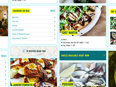 UI Details clean minimal restaurant ui