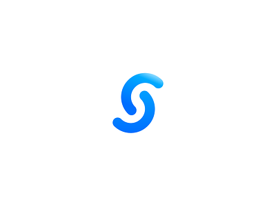 S (Unused) blue brand branding concept corporate gradient identity logo minimal s unused