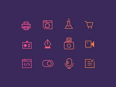 Icon v4 concept design graphic design icon illustration practice vector