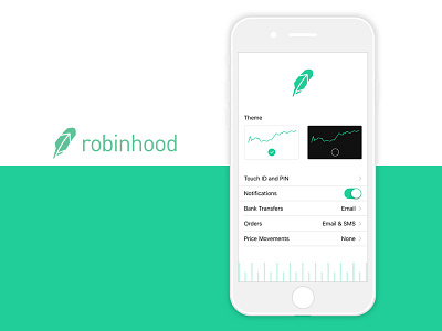 Robinhood Settings dailyuichallenge ios robinhood settings stocks trading