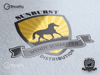 Wendy Schaeffer Sunburst Logotype branding business distribution equestrian logo logotype schaeffer sunburst wendy