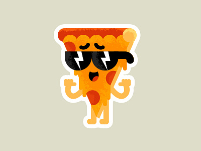 Pizza Steve adult swim cartoon network lightning pizza pizza steve shane harris sticker sticker mule sunglasses texture uncle grandpa