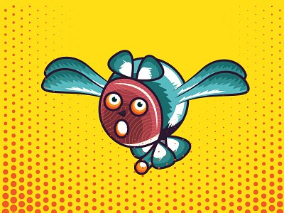 Random Style #04 2d art bird creature illustration random think with ramesh