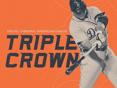 Triple Crown baseball display font font miguel cabrera sea dog